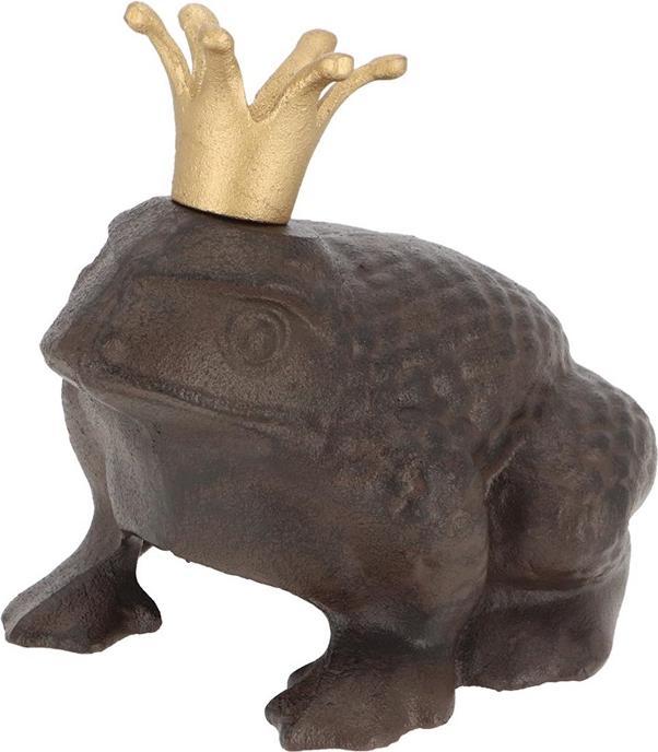 Image du produit Esschert Design Figurine décorative grenouille roi rouille (20,5 x 17,5 x 20 cm)