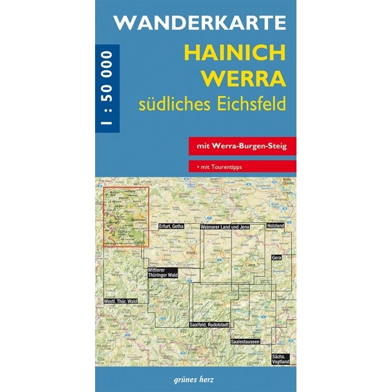 Grünes Herz Wanderkarte Hainich, Werra südl.Eichsf. (40672998)