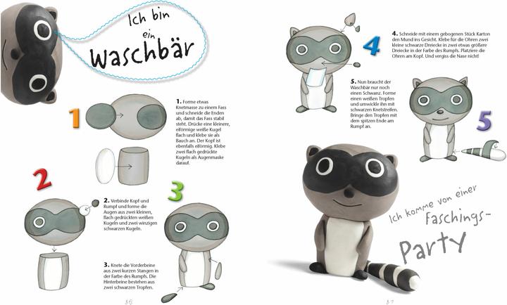 Produktbild Kunterbunte Tiere kneten. Ganz einfach aus drei Grundformen. Ab 4 Jahren