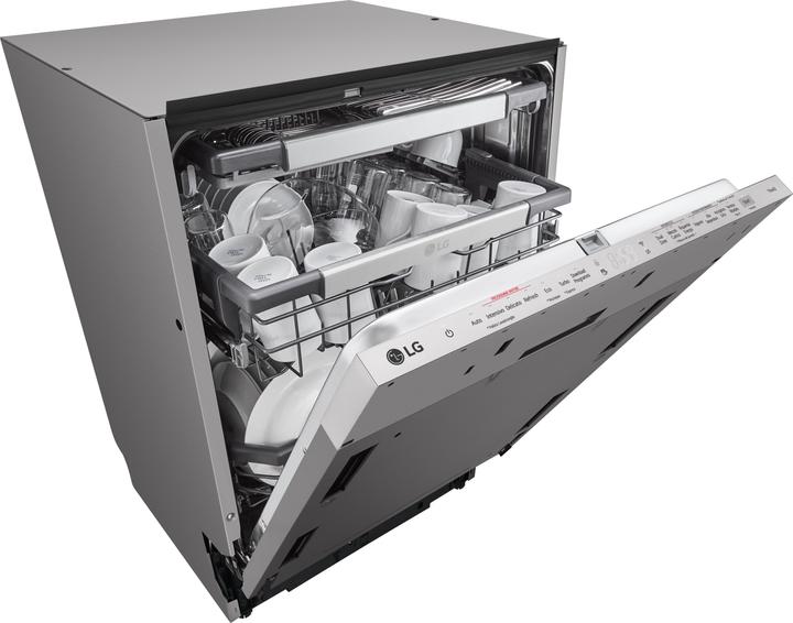 Produktbild LG QuadWash DB475TXS Geschirrspüler mit Vollentleerung Klasse A 14 Plätze Dampf Wi-Fi