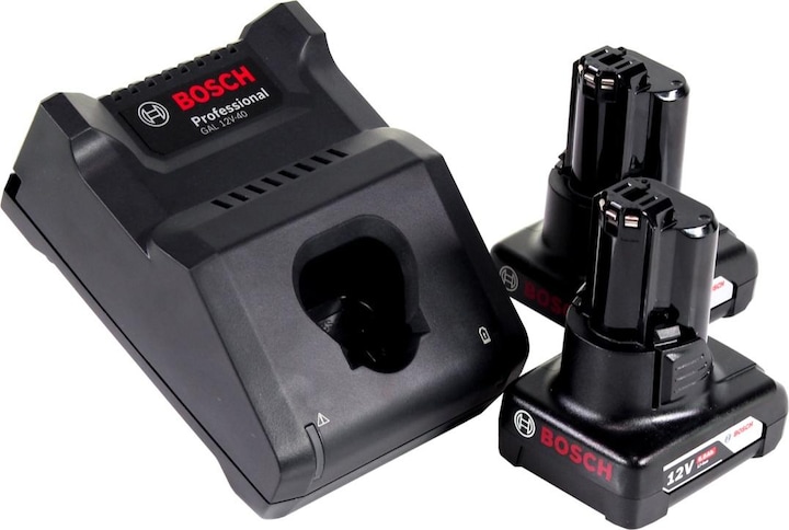 Schnellladegerät GAL 12V-40, 2x Akku GBA 12V 6.0Ah (1 600 A00 X7H)