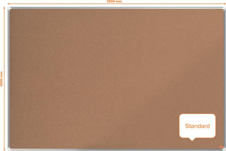Produktbild Nobo Korktafel Premium Plus 1915184 naturbraun, 120x180cm (Pinnwand, 180 x 120 cm)