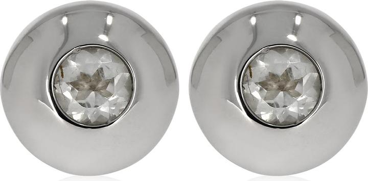 Produktbild Xen Ohrstecker mit Weisstopas ca. 0,6 ct. rhodiniert (925 Sterling Silber)