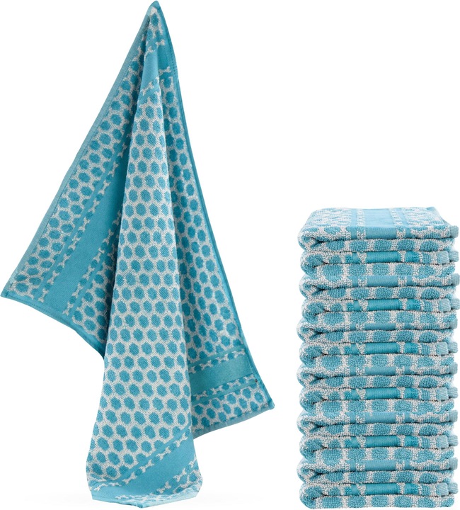 Produktbild Aspero 12 Frotte Baumwoll Geschirrtücher (50 x 70 cm)