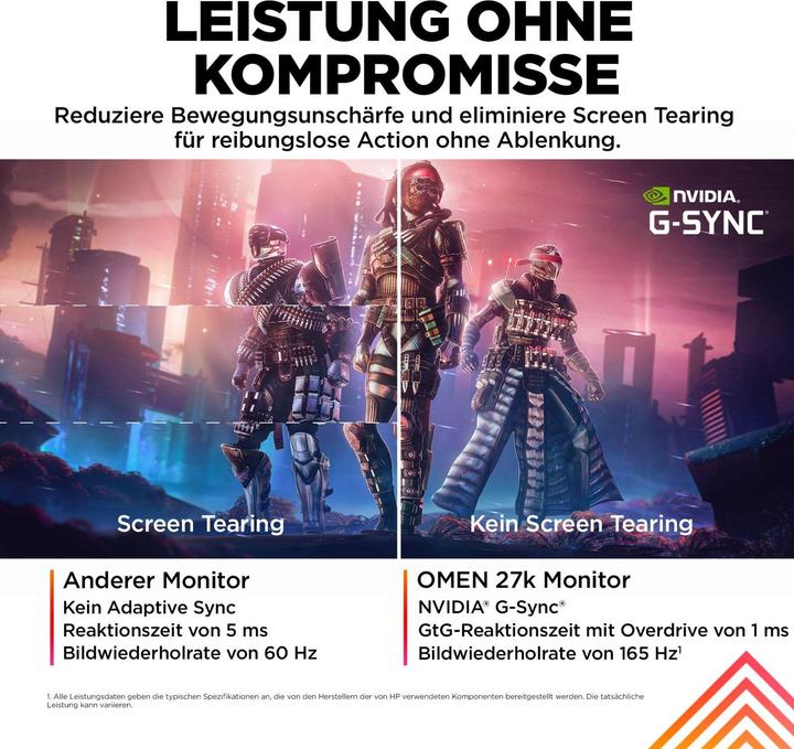 Actual product image HP Omen 27k (3840 x 2160 Pixels, 27")