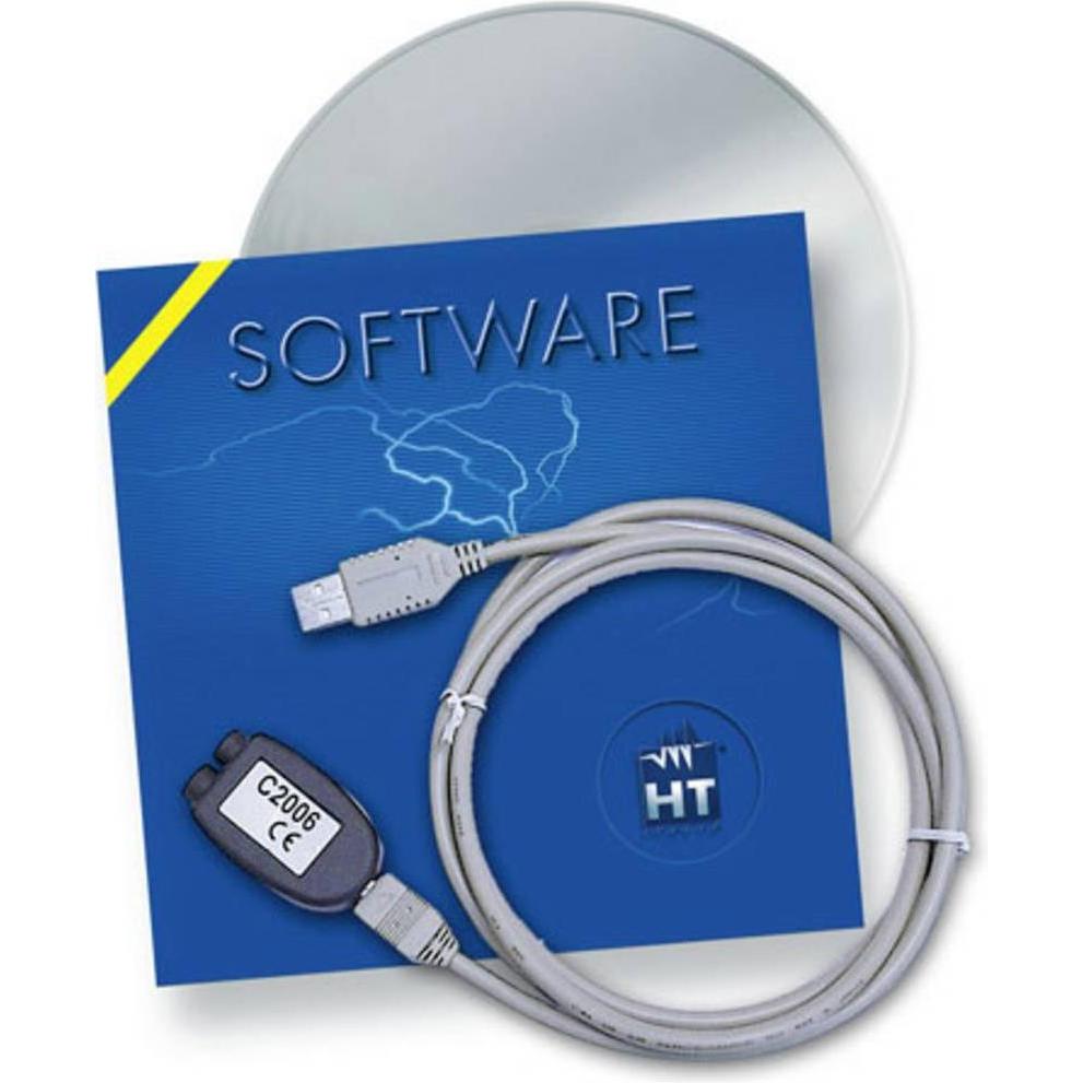 HT Instruments Software und Schnittstellenkabel optisch zu USB (C2006) (Messleitung), Messtechnik