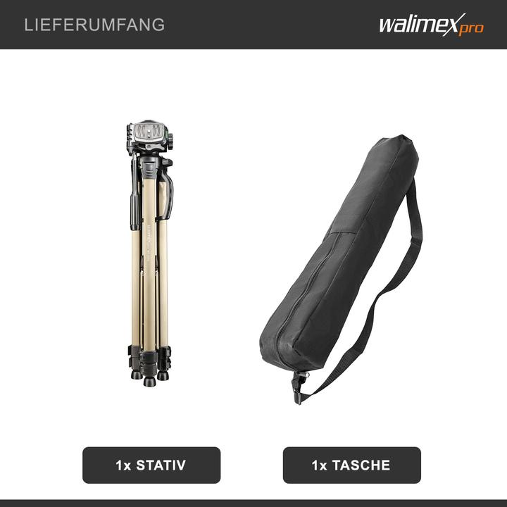 Produktbild Walimex WT-3530 Basic-Stativ mit 3D-Neiger (Metall)