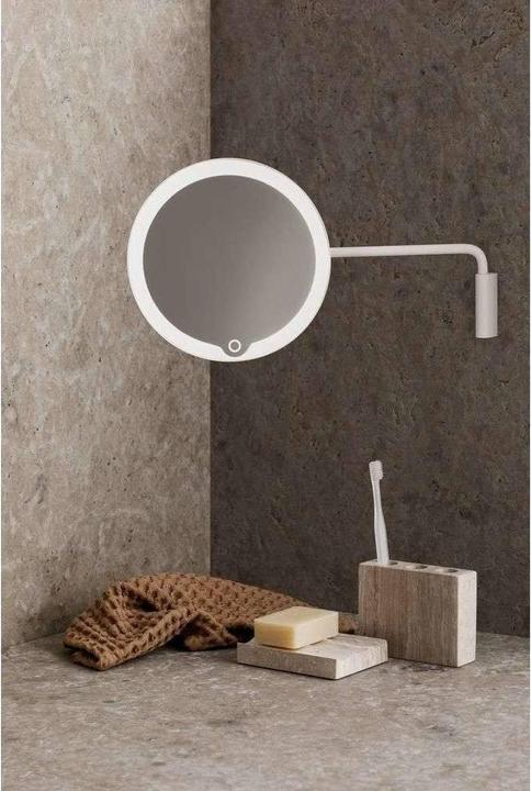 Actual product image Blomus LED vanity mirror -MODO- Black with wall bracket, 66352