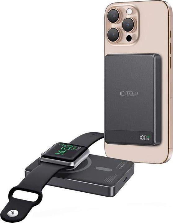 Immagine prodotto Tech-Protect PB33 LifeMag MagSafe 5000mAH powerbank - black (5000 mAh)