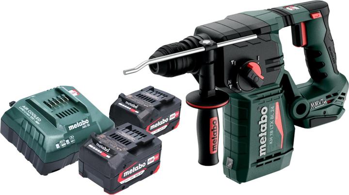 Metabo KH 18 LTX BL 24 Akku Bohrhammer 18 V 2,2 J SDS Plus Brushless + 2x Akku 4,0 Ah + Ladegerät