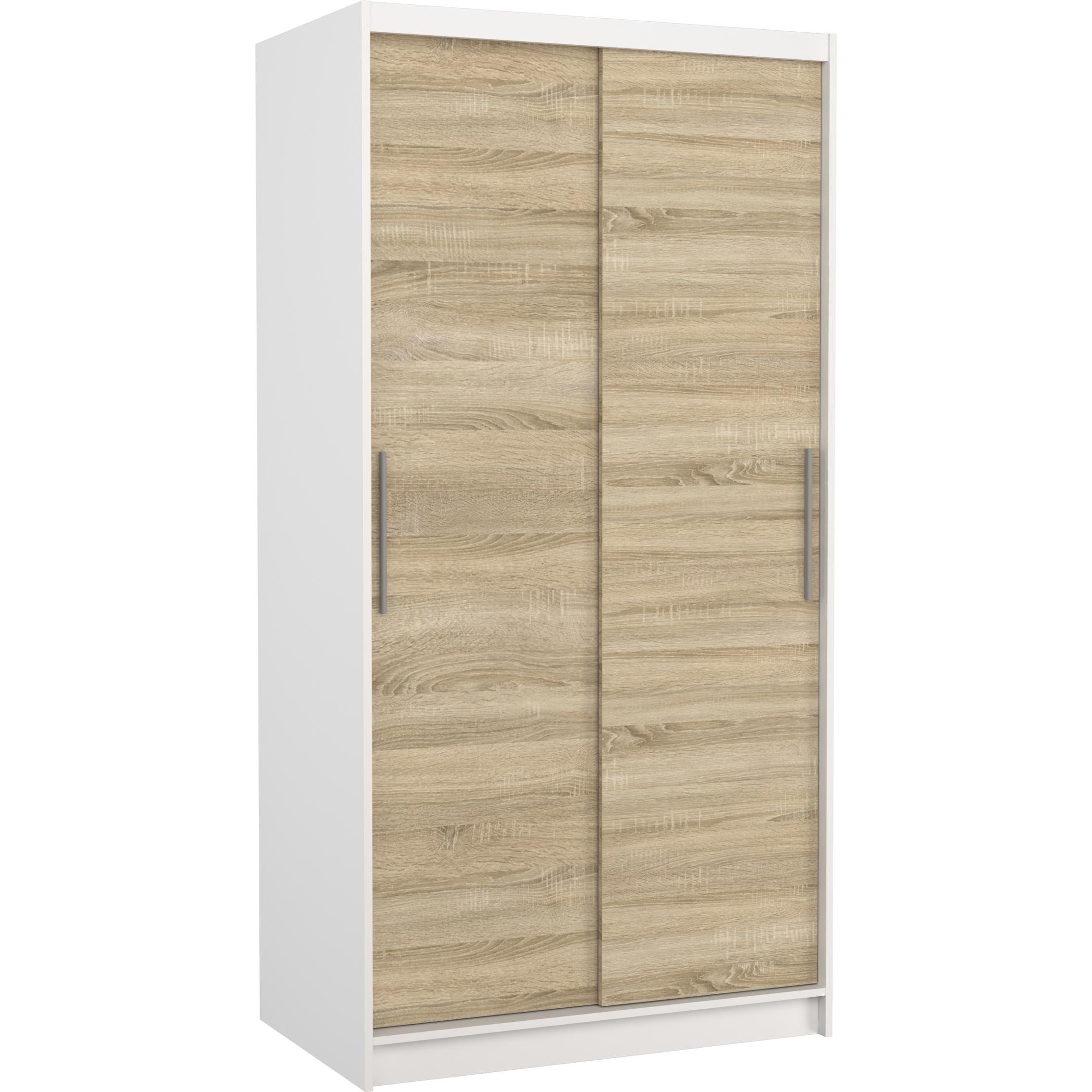 ADRK Furniture, Kleiderschrank, Verschiebbarer Kleiderschrank ASTEN 100