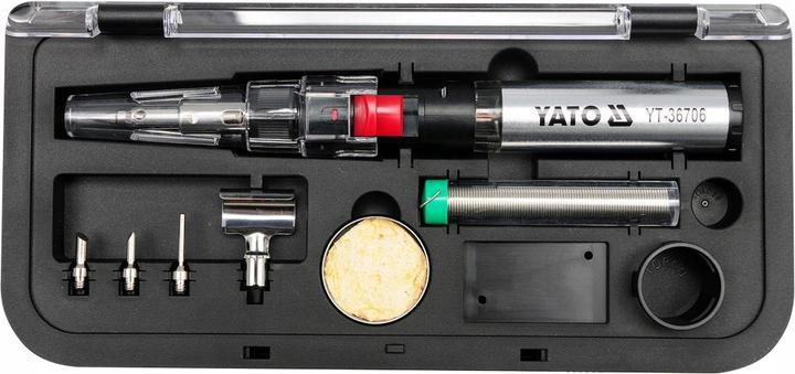 Actual product image Yato Professional 3in1 Gas Soldering Iron SET in Case YT-36706