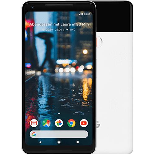 Google Pixel 2 XL (64 GB, Black & White, 6", Single SIM, 4G), Smartphone, Weiss, Schwarz