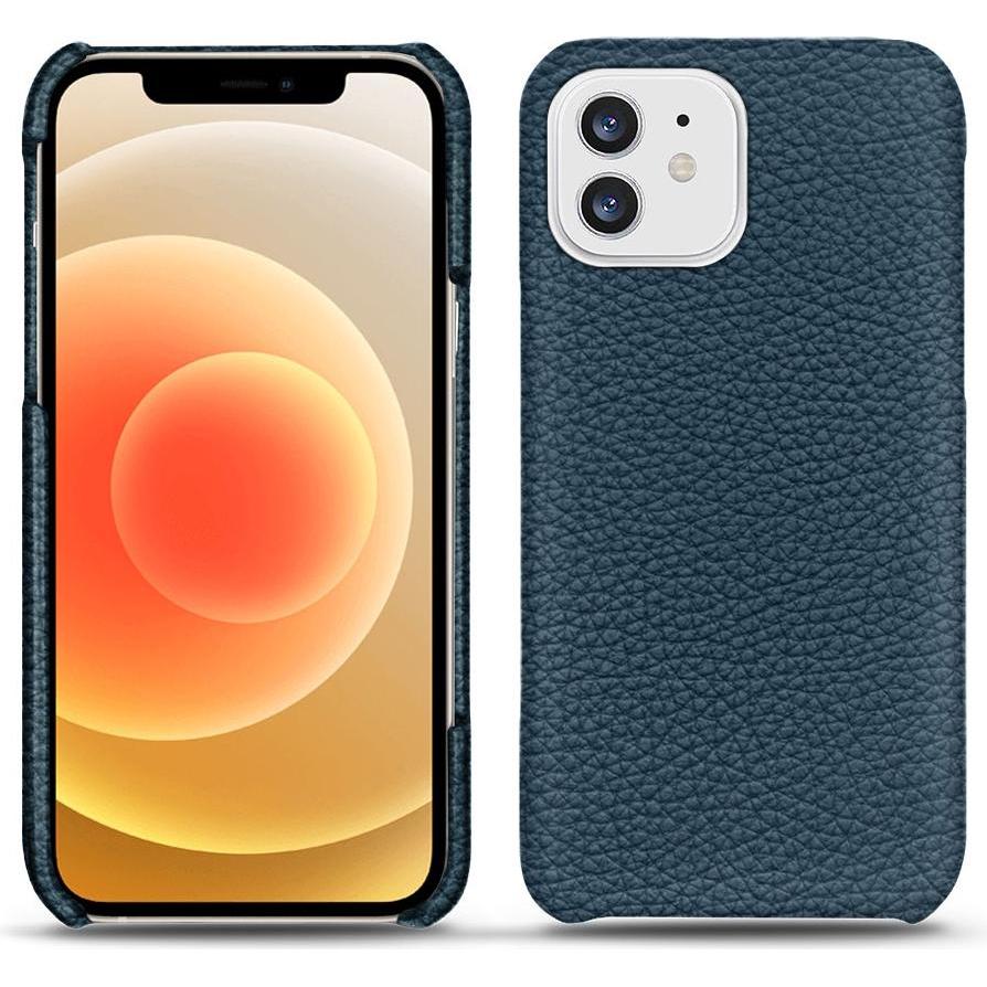 Noreve Lederschutzhülle (Apple iPhone 12), Smartphone Hülle, Blau