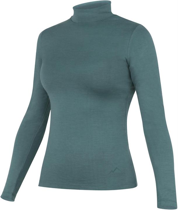 Actual product image Normani Ladies' merino longsleeve with stand-up collar "Romsey" - 9561 (XS)