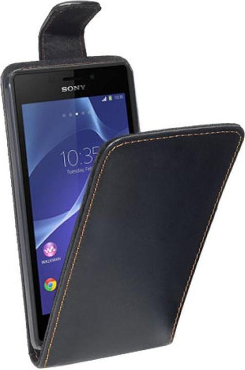 Produktbild König Design Handyhülle Tasche (Flip Slim) für Sony Xperia M2 schwarz (Sony Xperia M2)