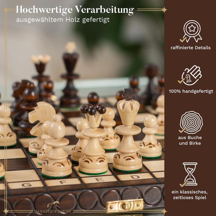 Image du produit Master of Chess Handgefertigtes Schachspiel-Set