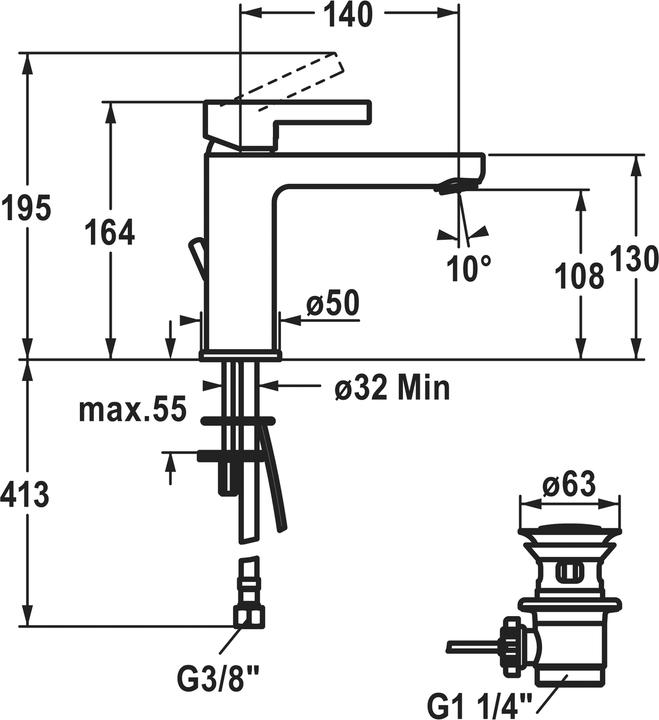 Actual product image KWC FIT Hebelmischer
