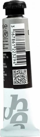 Actual product image Pebeo T7 Extra Fine Gouache (Trichrome black, 20 ml)