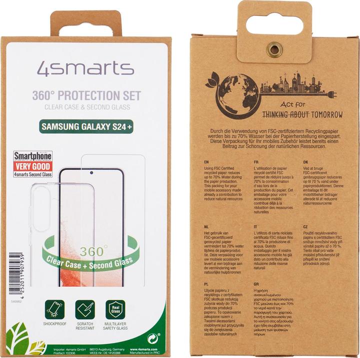 Productafbeelding 4smarts 360°-beschermingsset voor Samsung Galaxy S24+ (Samsung Galaxy S24+)