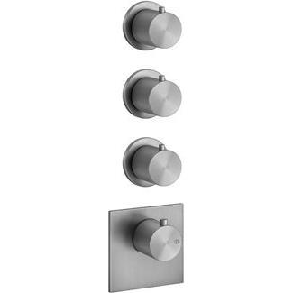 Thumbnail - Gessi, Badarmatur, 316 Fertigmontage-Set Unterputz-Thermostat, vertikalen Montage, 3 separate Wege, einzelne Rose