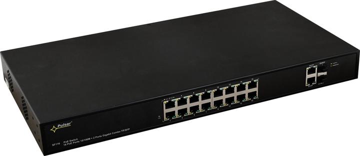Pulsar SF116 Commutateur réseau Managed Fast Ethernet (10/100) Power over Ethernet (PoE) 1U (16 ports)