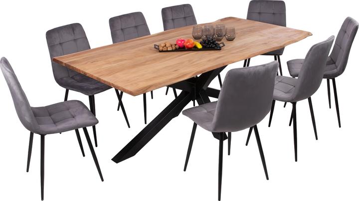 Actual product image SAM DEREK Baumkante massiv Akazie (160 x 85 x 77 cm)