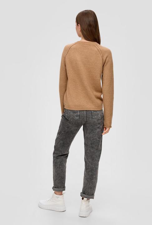 Produktbild s.Oliver Strickpullover Strickpullover mit Rollsaum (XXL)