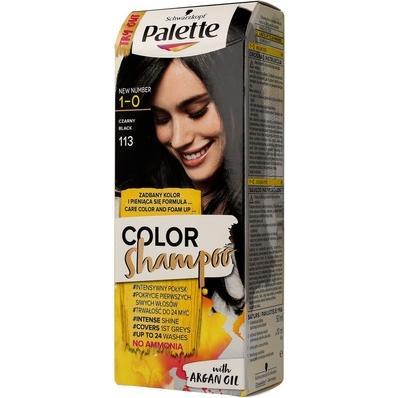 Palette, Shampoo, Color Shampoo szampon koloryzujący do 24 myć 1-0 Czerń
