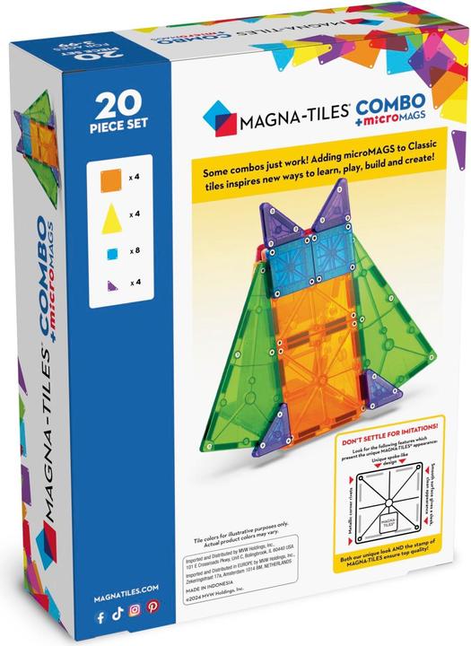Image du produit Magna-Tiles Combo ensemble de 20 pièces