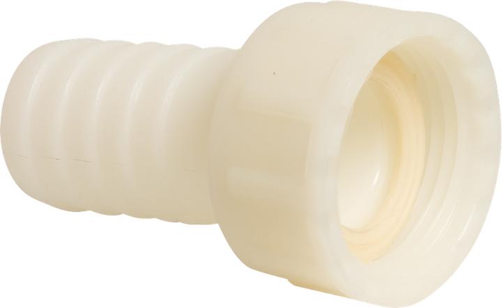 Produktbild Bevo Schlauchtülle PA (Nylon) 3/4" x 19 mm Überwurfmutter IG x Schlauchtülle 16bar Weiss
