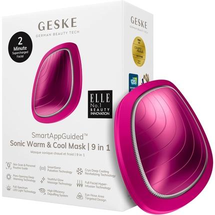 Produktbild Konjac Sponge Soniczny masażer do twarzy Cool & Warm 9w1 Geske z Aplikacją (magenta)