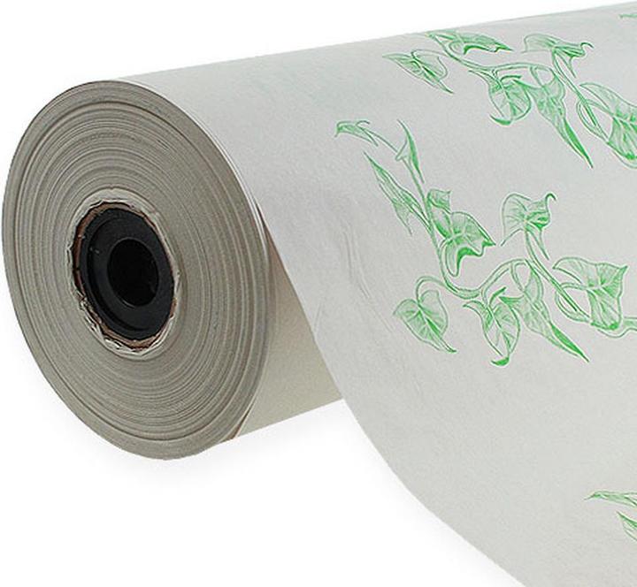 Actual product image Viana Blumenseide Rolle mit Efeumuster für Floristik und Verpackung