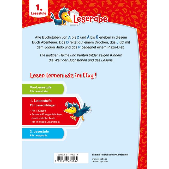 Thumbnail - A wie Apfel, B wie Bär, das ABC ist gar nicht schwer - Lustige Reime zum Lesenlernen - Erstlesebuch, Kinderbücher von Be...