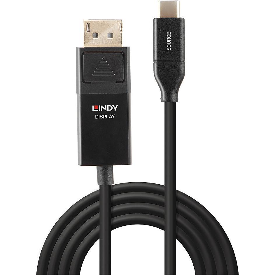 Thumbnail - Lindy USB-/DisplayPort-Kabel (3 m, DisplayPort), Video Kabel