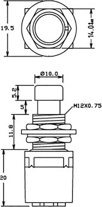 Immagine prodotto Cliff Interruttore a pedale 250 V/AC 1 A 1 pedale Attuatore curvo 2 contatti NO 1 pz.
