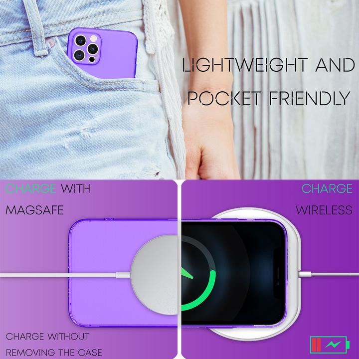 Actual product image Nalia Clear Neon Cell Phone Case (Apple iPhone 12 Pro)