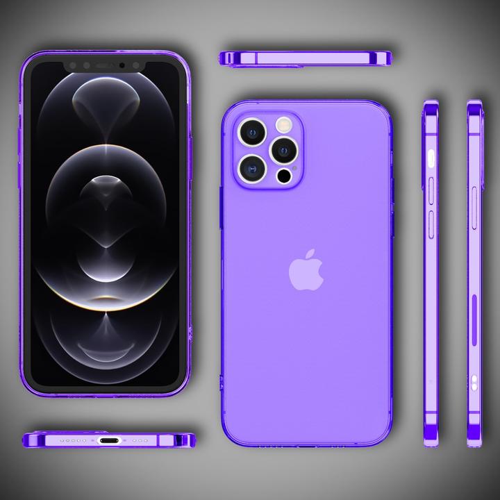 Actual product image Nalia Clear Neon Cell Phone Case (Apple iPhone 12 Pro)