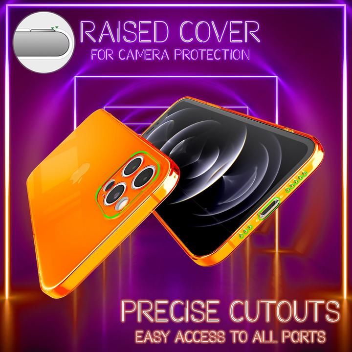 Actual product image Nalia Clear Neon Cell Phone Case (Apple iPhone 12 Pro)