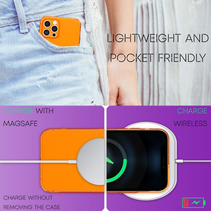 Actual product image Nalia Clear Neon Cell Phone Case (Apple iPhone 12 Pro)