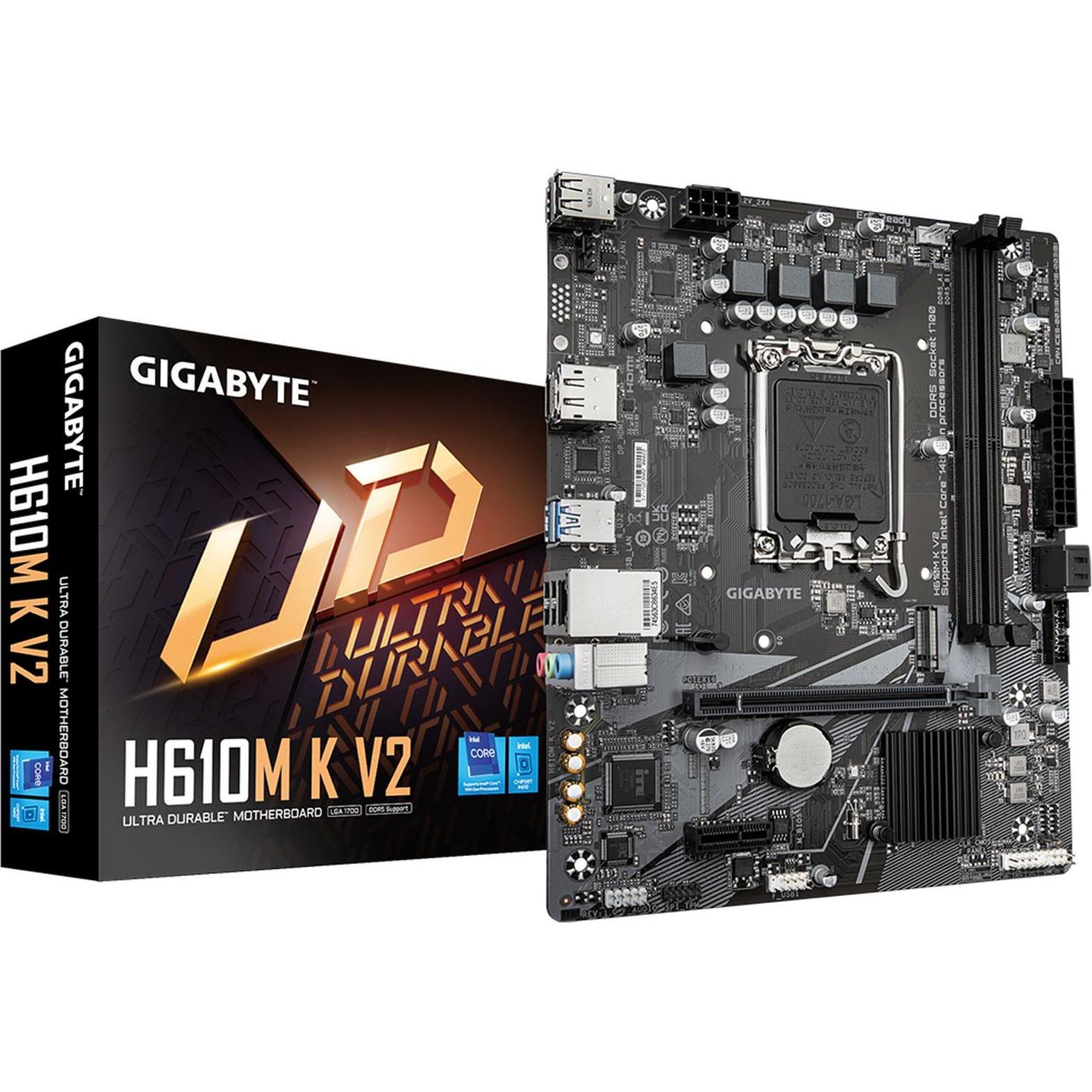 Gigabyte H610M K V2 (LGA 1700, Intel H610, mATX), Mainboard