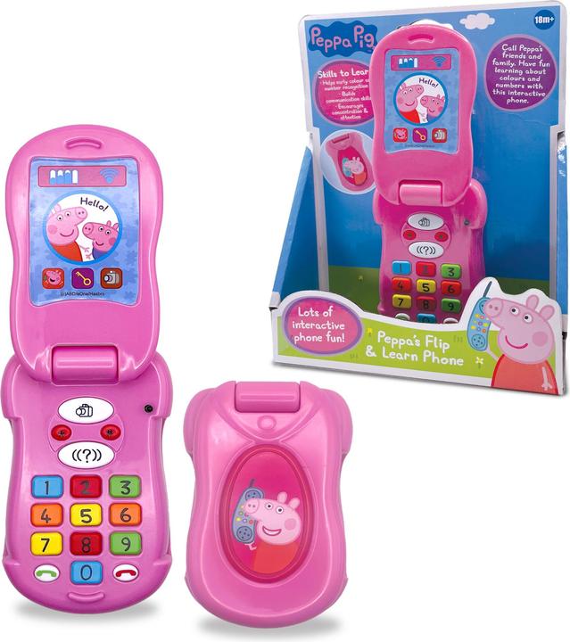Actual product image Peppa Pig - Flip Phone (DK/SE/NO/FI) (PP064L) (Norwegian, Danish, Swedish)