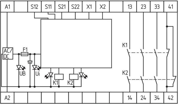 Produktbild Schmersal NOT-HALT- uSchutztürüberwachung SRB301LC-24V