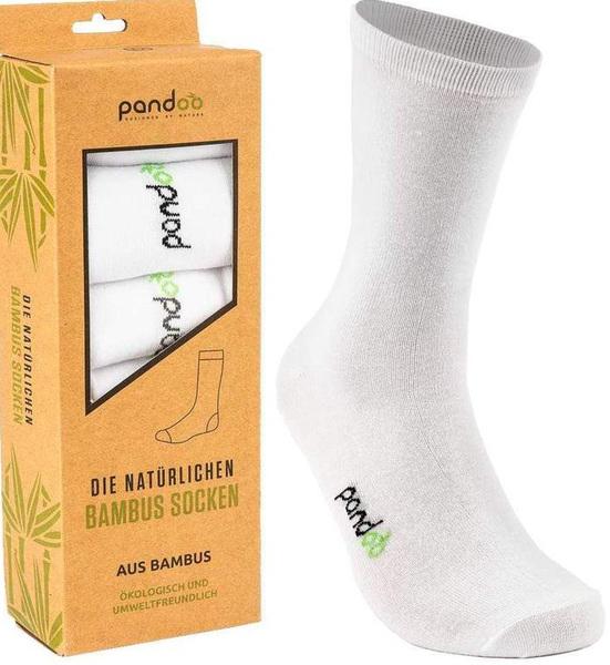 Produktbild Pandoo Bambus-Anzugsocken, 6 Stück, 39-42, weiss (6er Pack, 39 - 42)