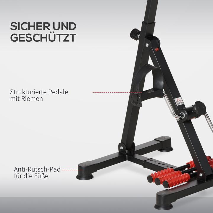 Actual product image Homcom Pedaltrainer Stahl Schwarz