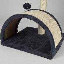 Actual product image Lola Toys cat tree with toy and tunnel 38cm anthracite (Cat scratching toy)