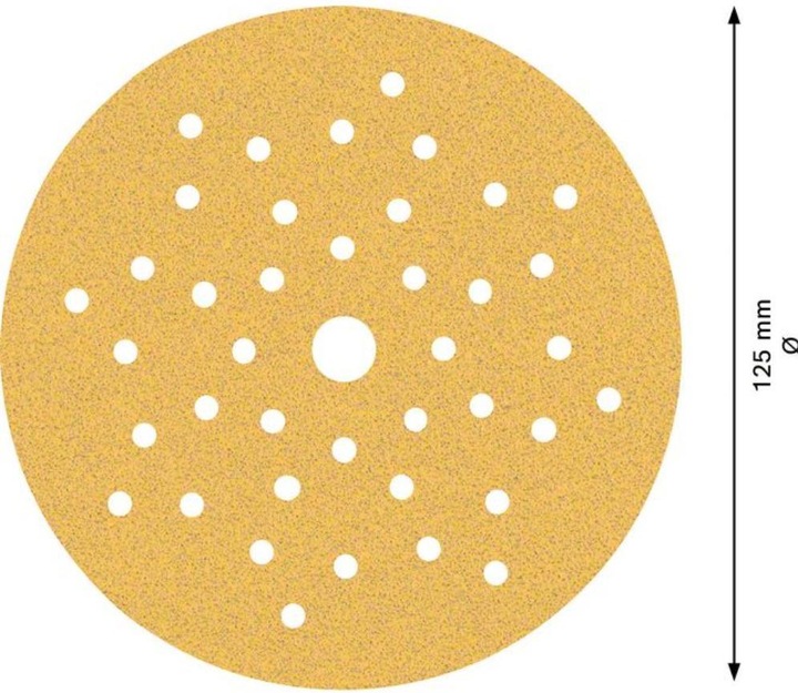 Actual product image Bosch Professional Zubehör Expert C470 Sandpaper multi-hole for random orbital sander, 125 mm, G 80, 50 pcs. (80)