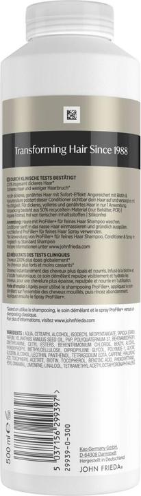 Actual product image John Frieda PROFiller+ Conditioner 500ml (500 ml)