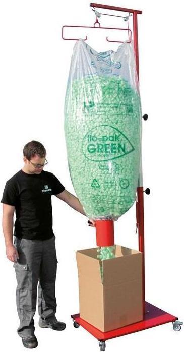 Actual product image Transpak Filling trolley for packaging chips with extendable stand max. height 3.2m