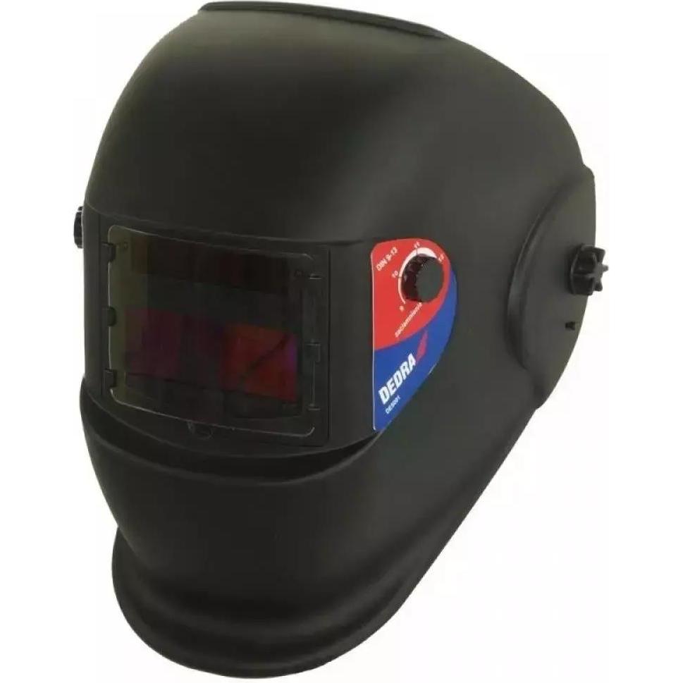 Dedra, Schutzbrille + Gesichtsschutz, Schweisshelm-Visier 95 x 36 mm, automatische Verdunkelung, 2 Sensoren (DES001)